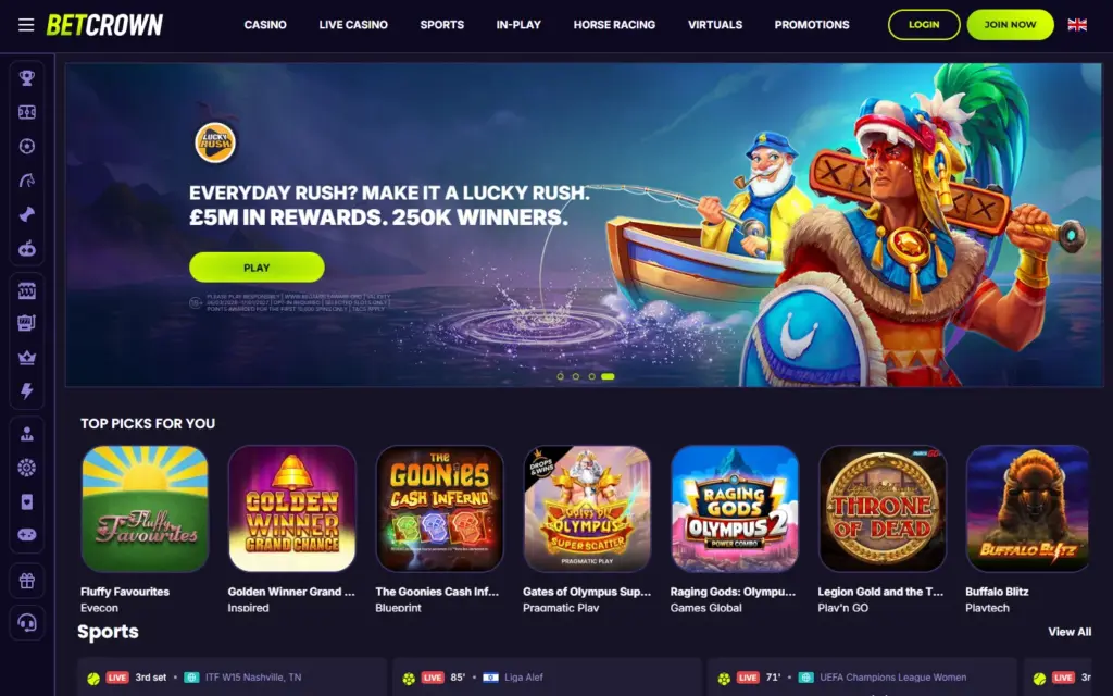 BetCrown homepage