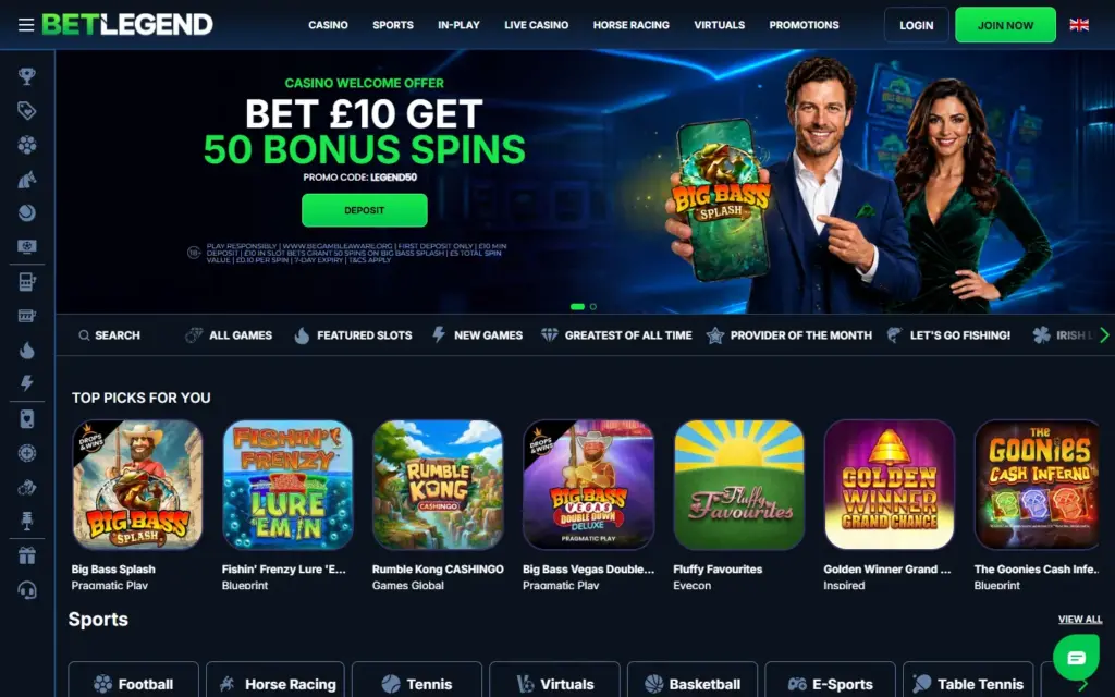 BetLegend homepage