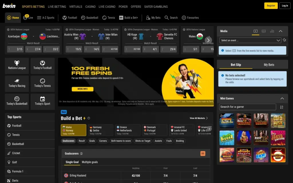 bwin homepage