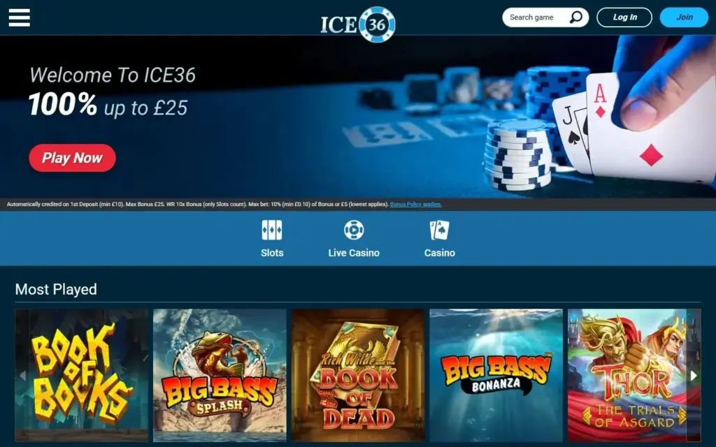 ICE36 homepage