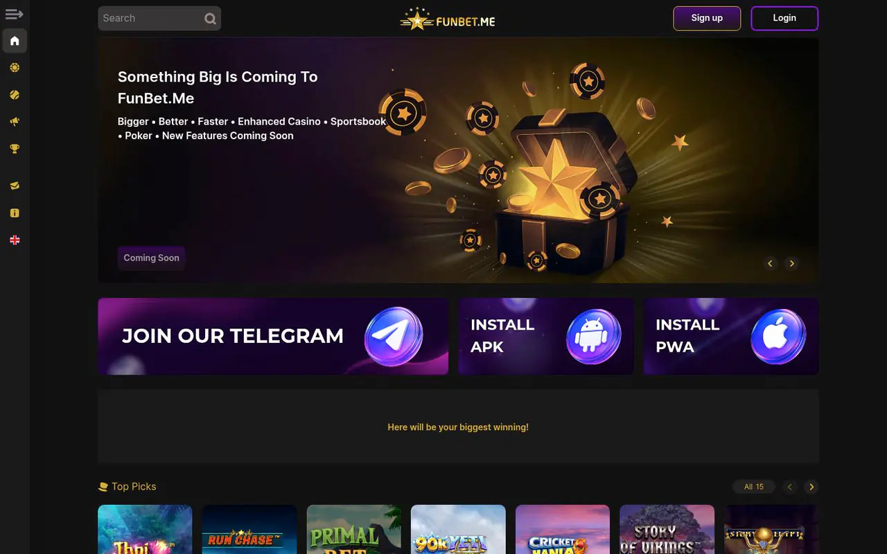 Funbet888 homepage screenshot