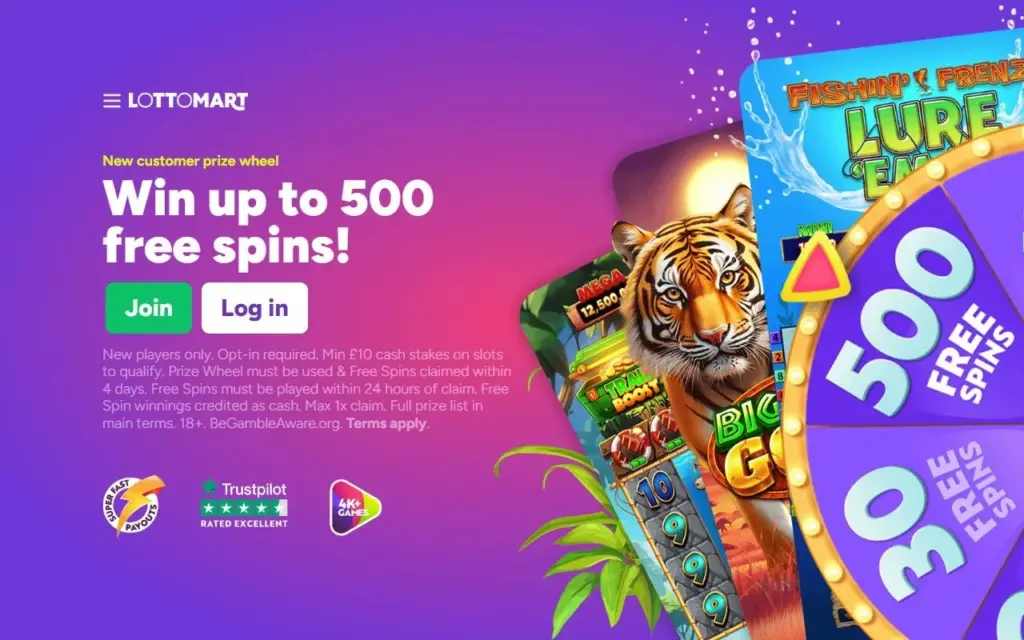 Lottomart homepage